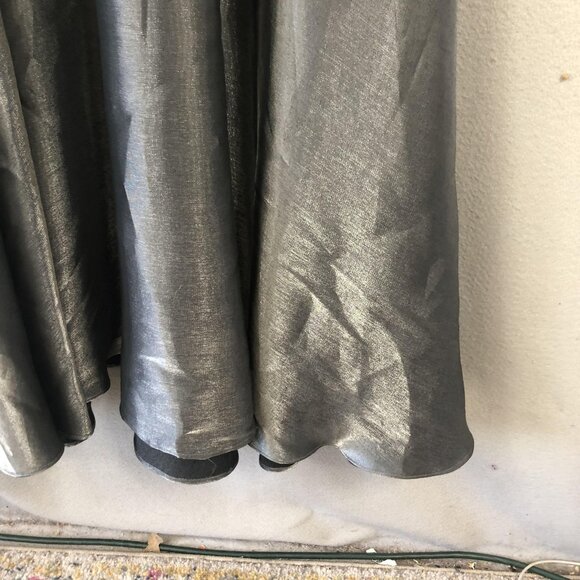 JS Collections Dress Womens 12 Metallic Maxi Evening Formal Gown Retro Shiny - Picture 10 of 16